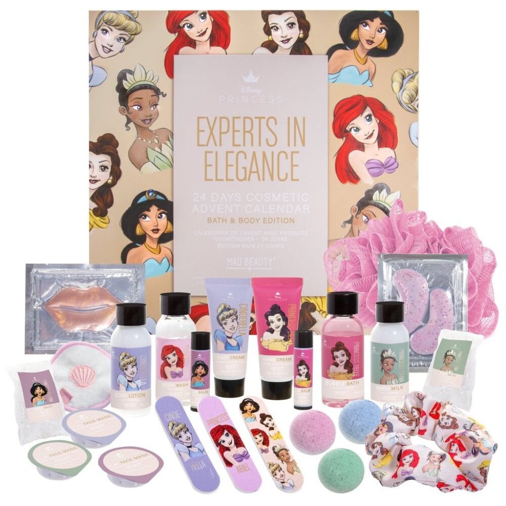 MAD BEAUTY Disney Pure Princess 24 Days Advent Calendar Bath & Body Set